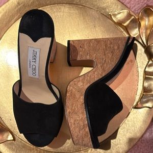 NEW Jimmy Choo suede platforms